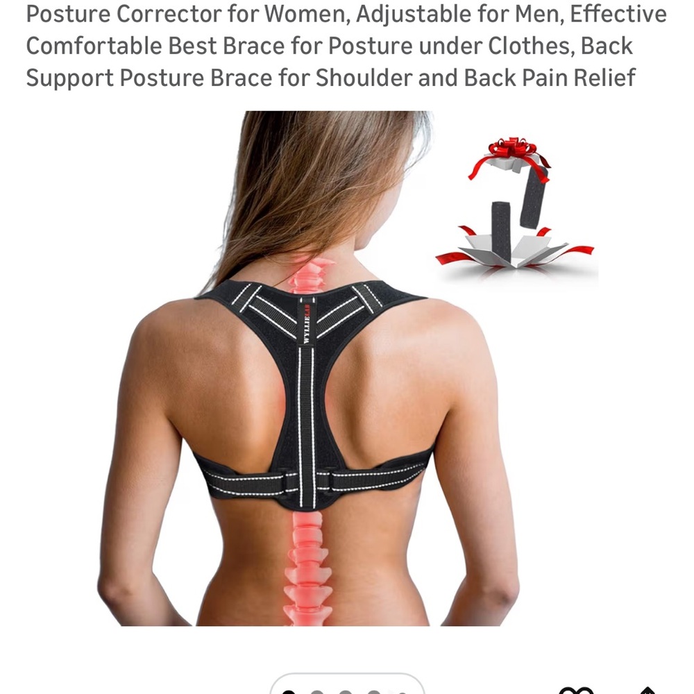 Black Adjustable Posture Corrector